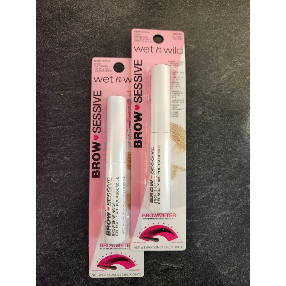 2 Wet n Wild Brow Sessive Brow Shaping Gel‎ Blonde .09 oz Full Size New